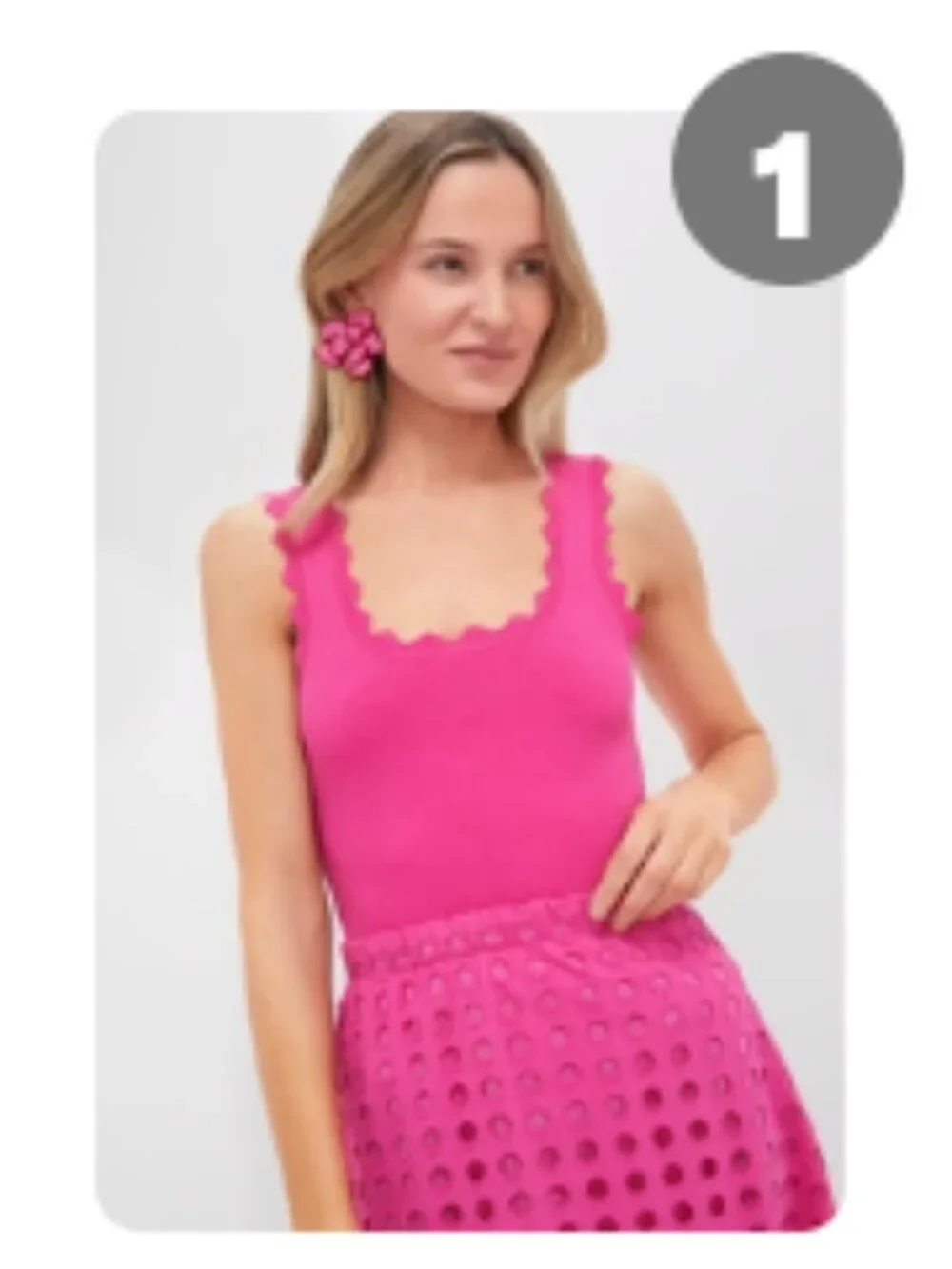 NWT Tuckernuck Hot Pink Ric Rac Compression Tan